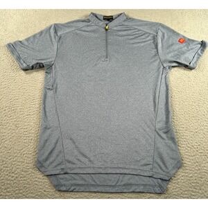McDonald's Apparel Collection Shirt Men Small Gray 1/4 Zip Employee Work Uniform